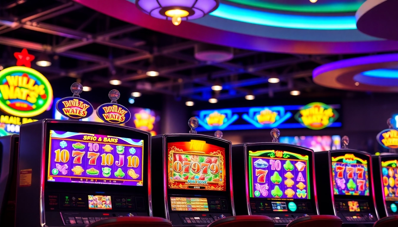 Join the fun and excitement ofเกมสล็อต with vibrant slot machines lighting up the casino floor.