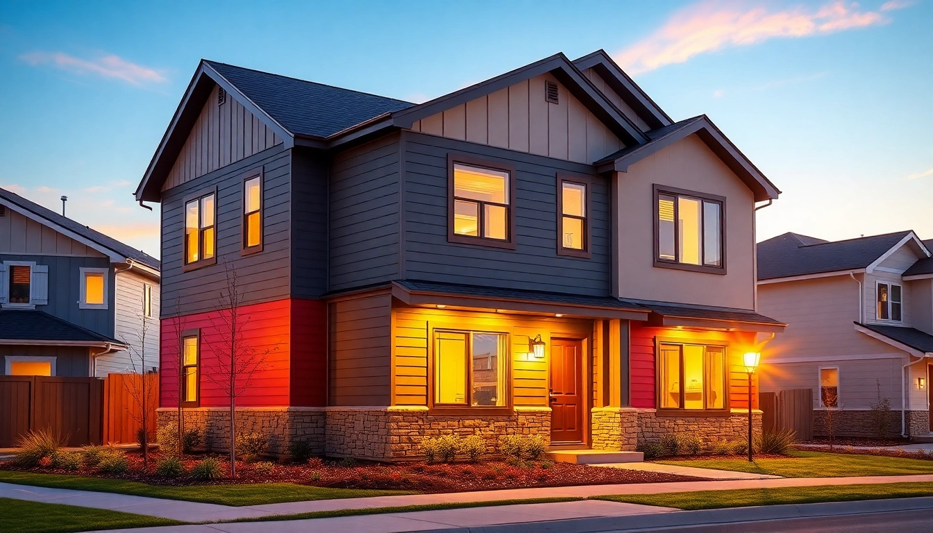 Preview new home construction near me, featuring vibrant exteriors and inviting landscapes.