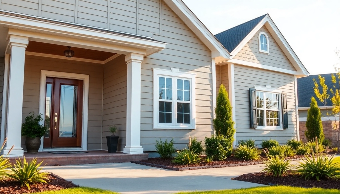 Showcase of exterior renovations with new siding, paint, and improved landscaping on a modern home.