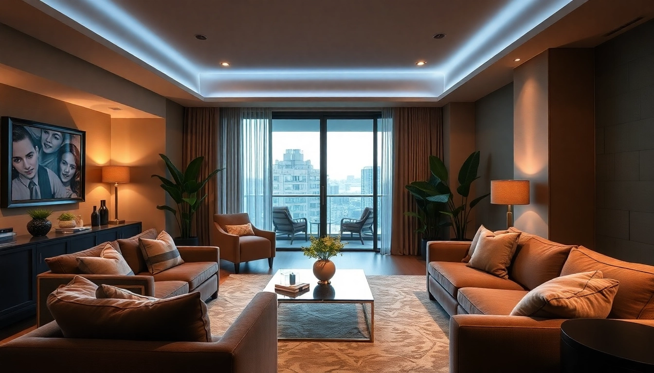 Experience the luxurious ambiance of Bloomsbury Residences' elegantly designed living room.