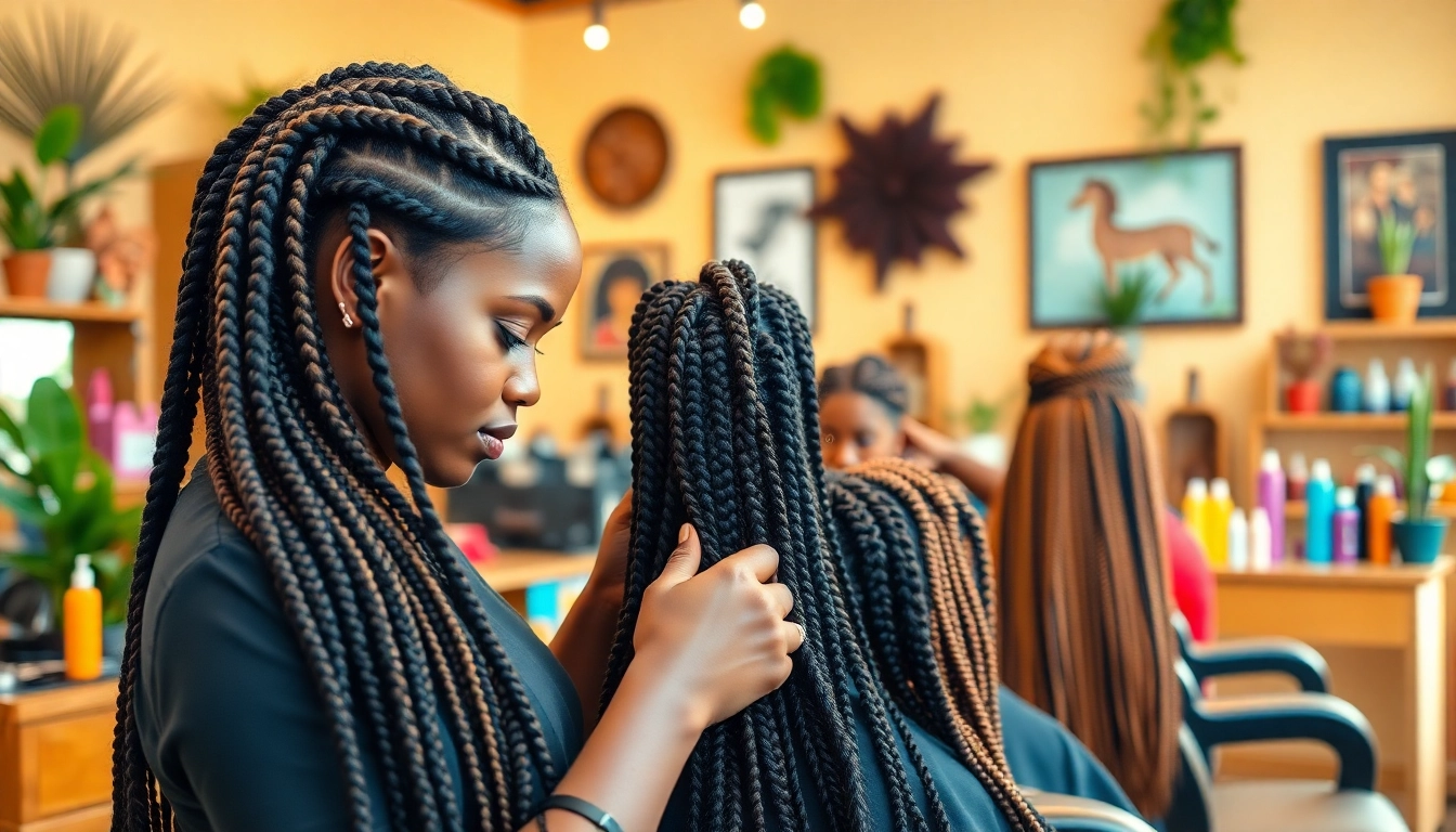 Visit the Best african braiding salon in near me for expert braiding services and vibrant atmosphere.