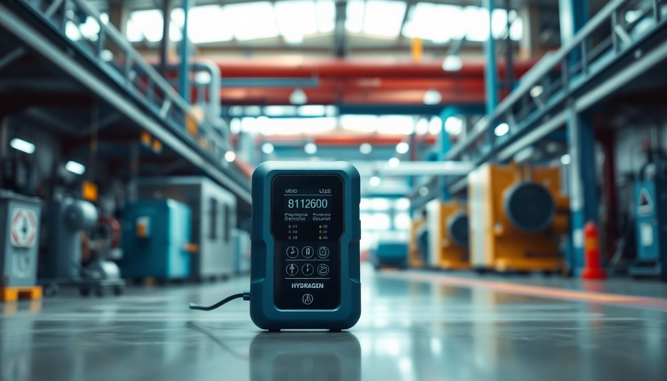 Monitor hydrogen levels effectively with a precise hydrogen detector in a professional industrial setting.