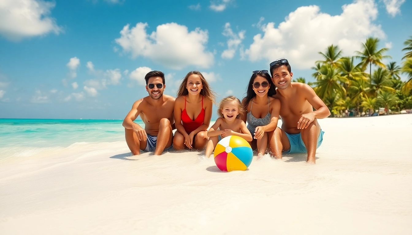 Enjoying Livingstone Vacations Bahamas Travel at a beautiful beach with joyful family moments.