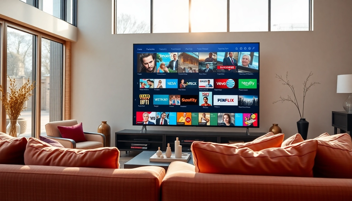 Stream diverse content with a leading iptv provider in UK in a cozy living room.