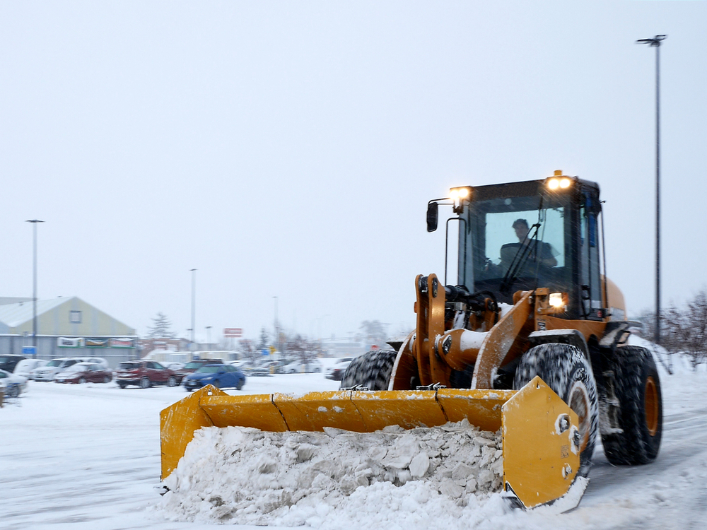 Commercial snow removal service