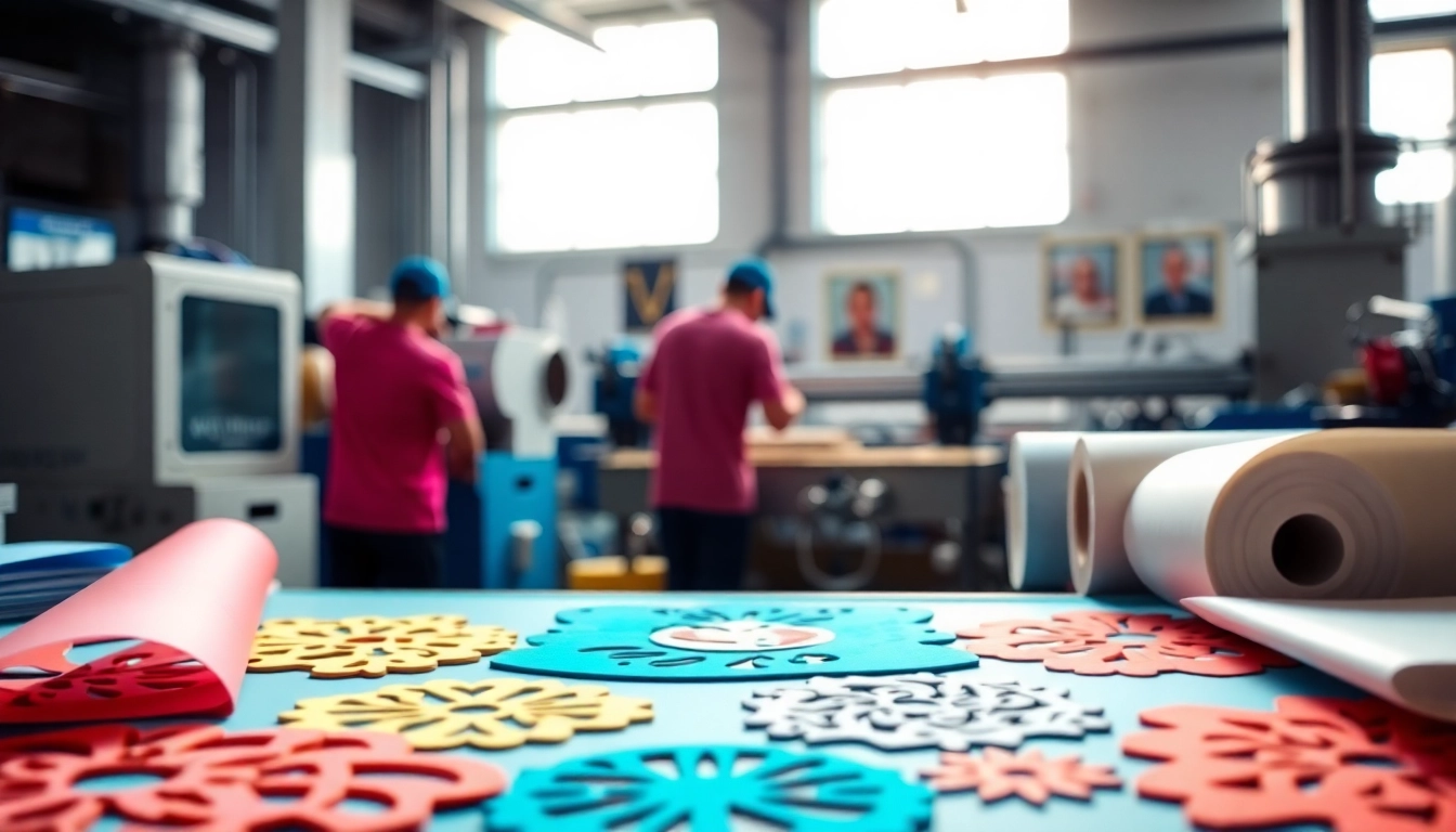 Showcasing precision die cutting processes with expert craftsmen and advanced technology.