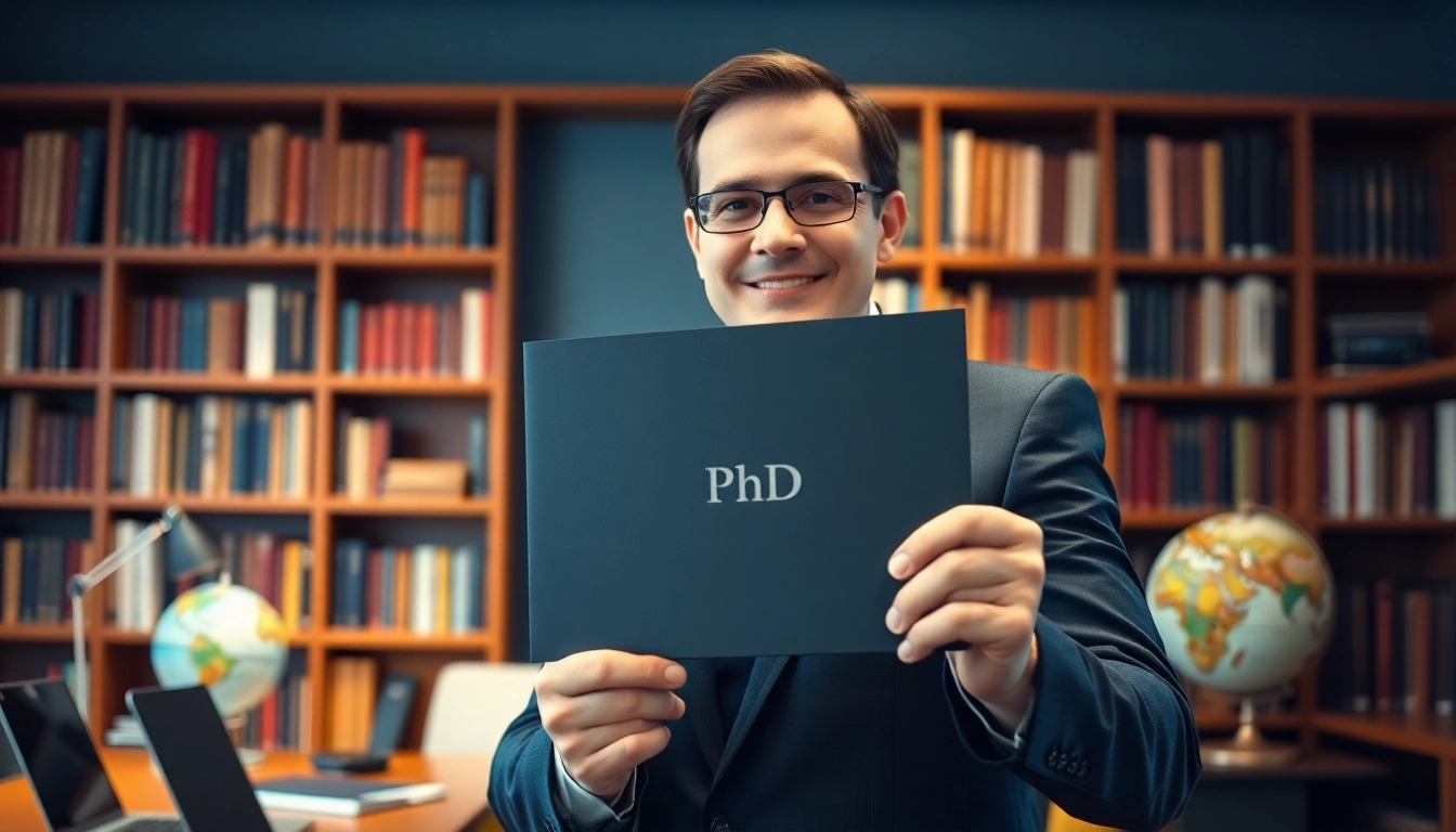 Buying a PhD degree represents academic success and professional achievement.