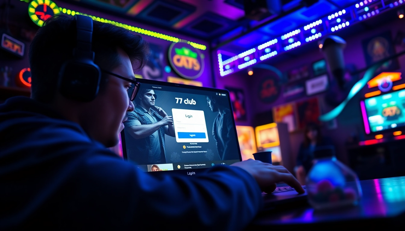Login to the 77 club with ease while enjoying your gaming experience.