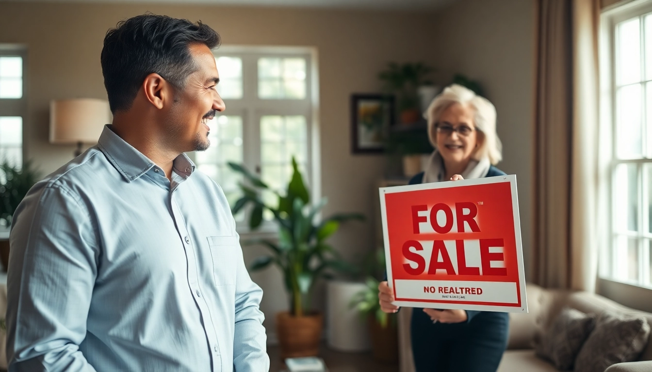 Sell my house no realtor Little Rock, ar with a homeowner discussing options with a real estate agent.