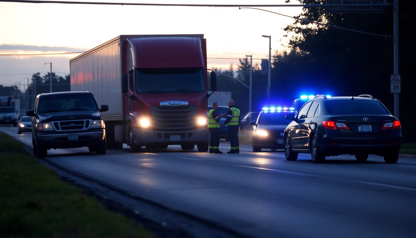 Düzce haber son dakika: Emergency responders at the scene of a tragic traffic accident involving a truck.