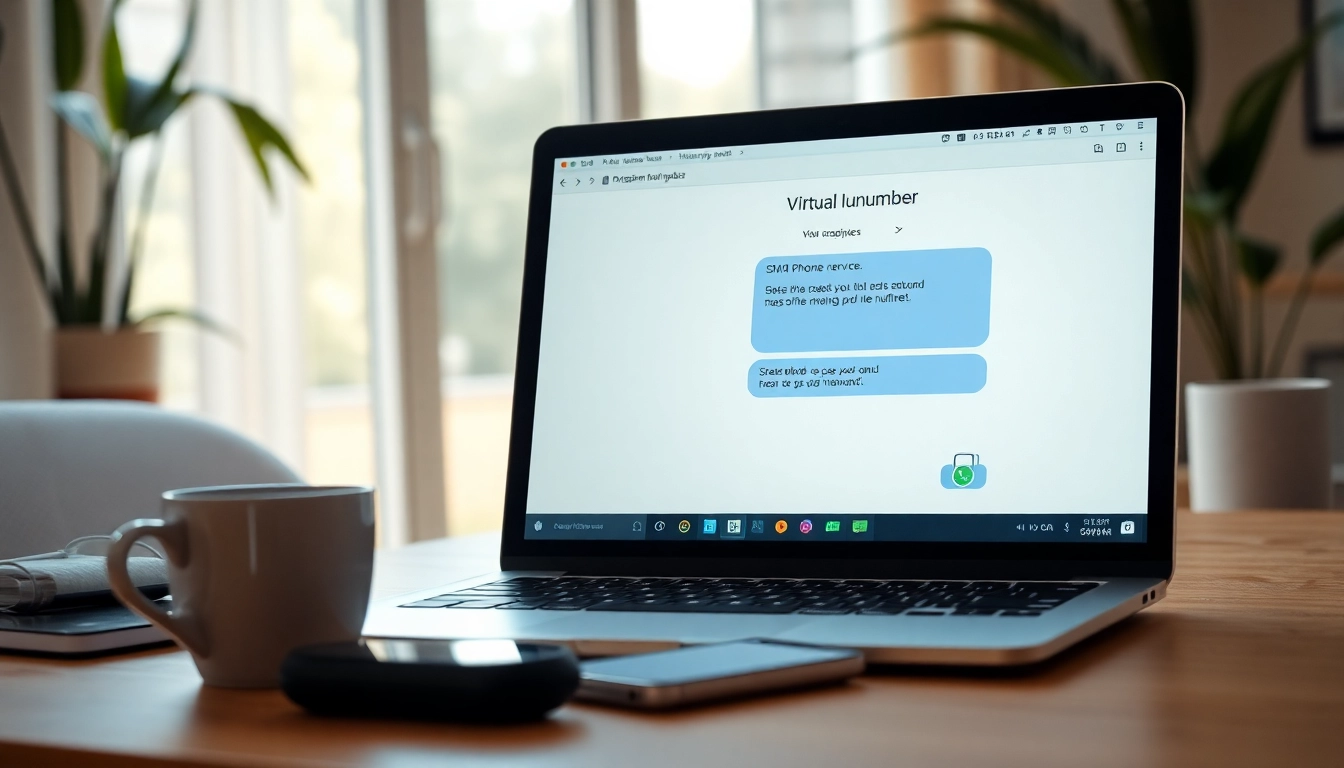 Engaging visual representation of smsvpa service showcasing virtual phone number functionality.