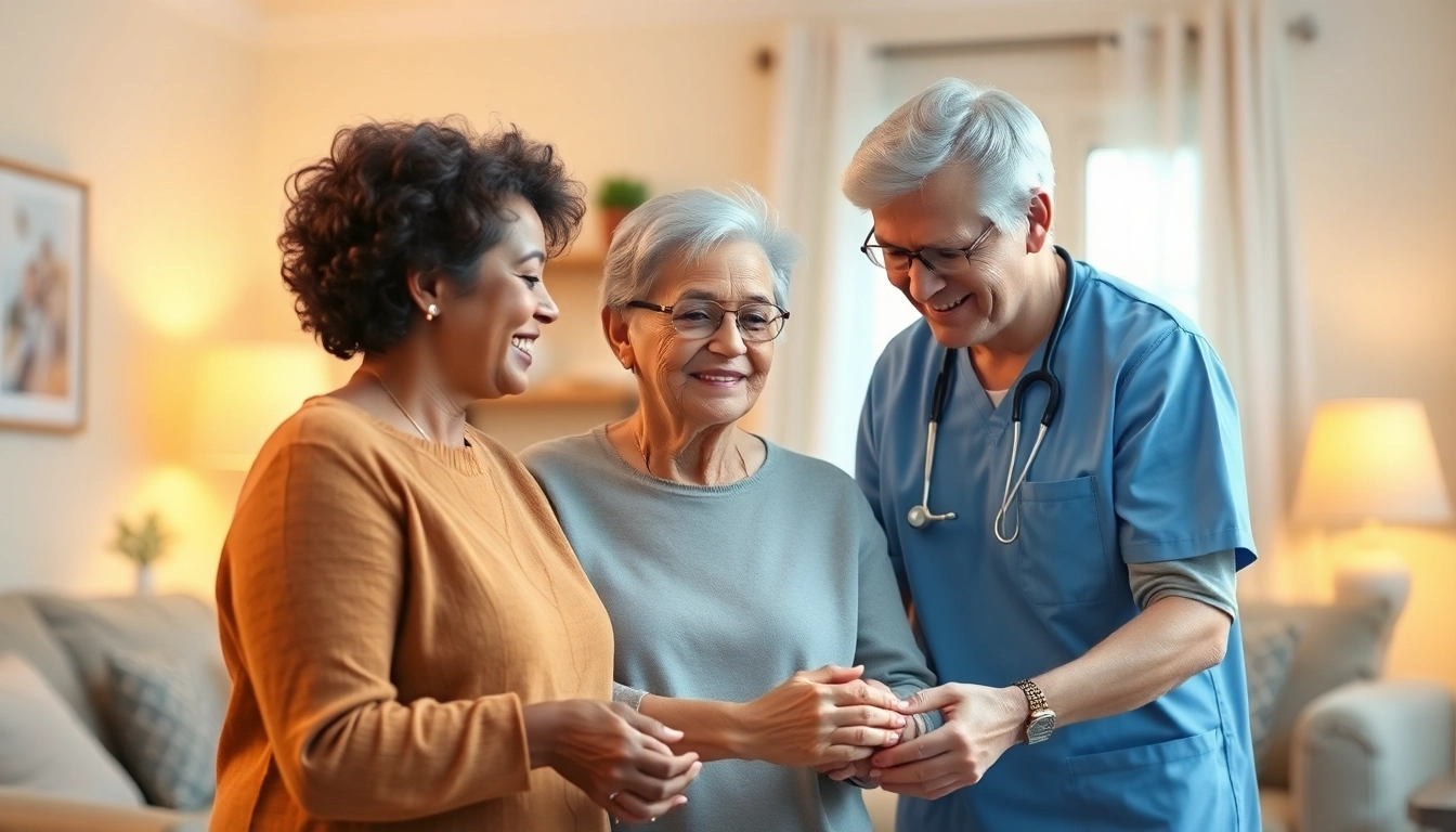 Caregiver providing compassionate austin senior home care in a warm, inviting home setting.