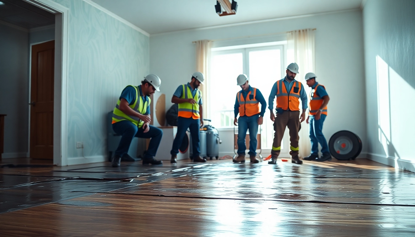 Water Damage Restoration experts assessing home damage with care and precision.