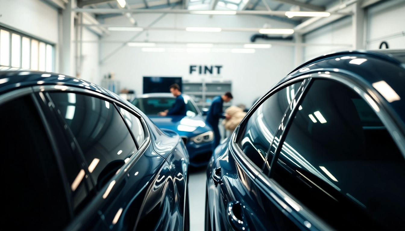 Apply premium Window tinting Bucks County service enhancing vehicle aesthetics and comfort.