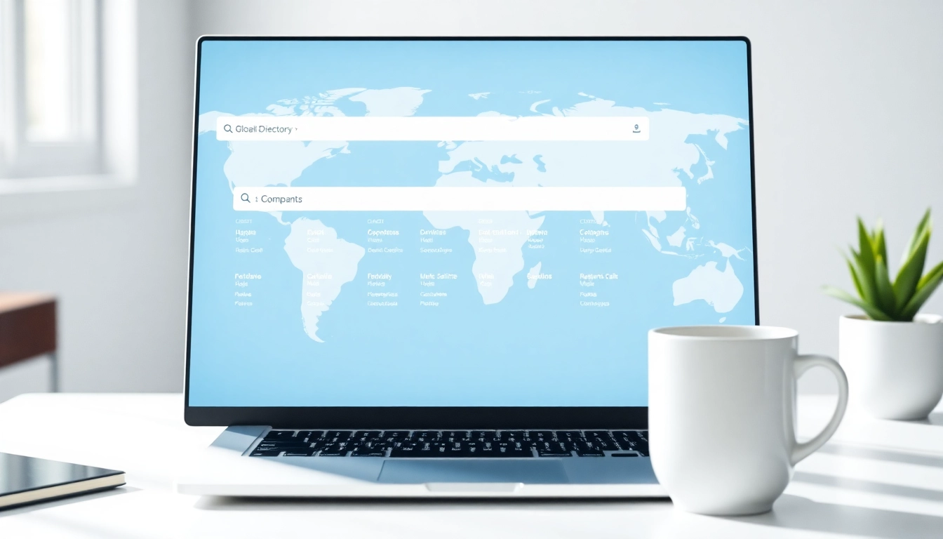 Enhance visibility with this global business directory showcasing a user-friendly interface.