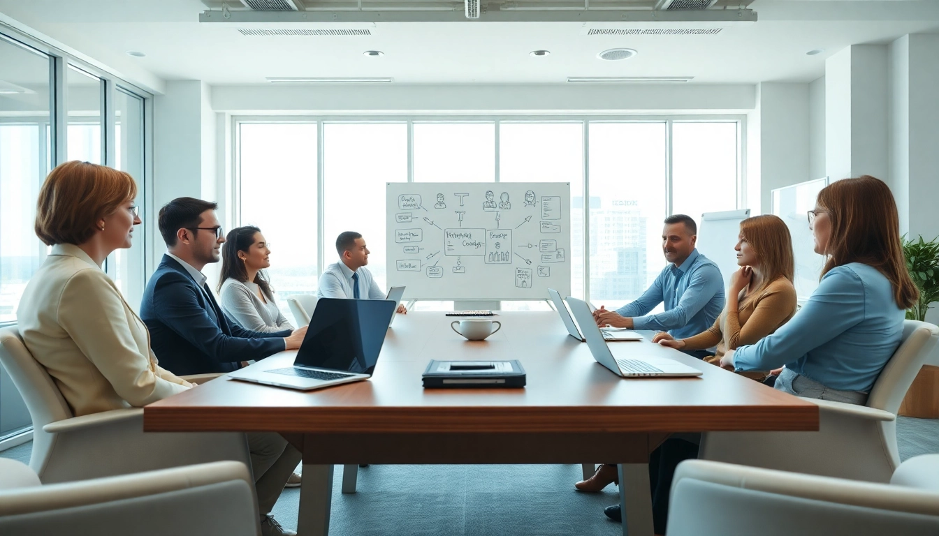 Enhance your understanding of Property management with a professional team collaborating in an office setting.