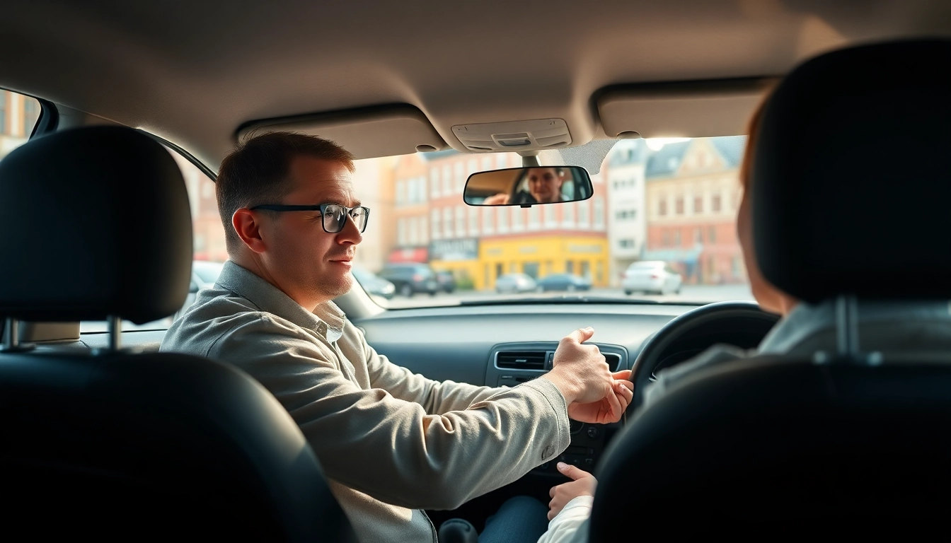 Leerlingen leren autorijden bij rijschool Utrecht met ervaren instructeur in een lesauto.