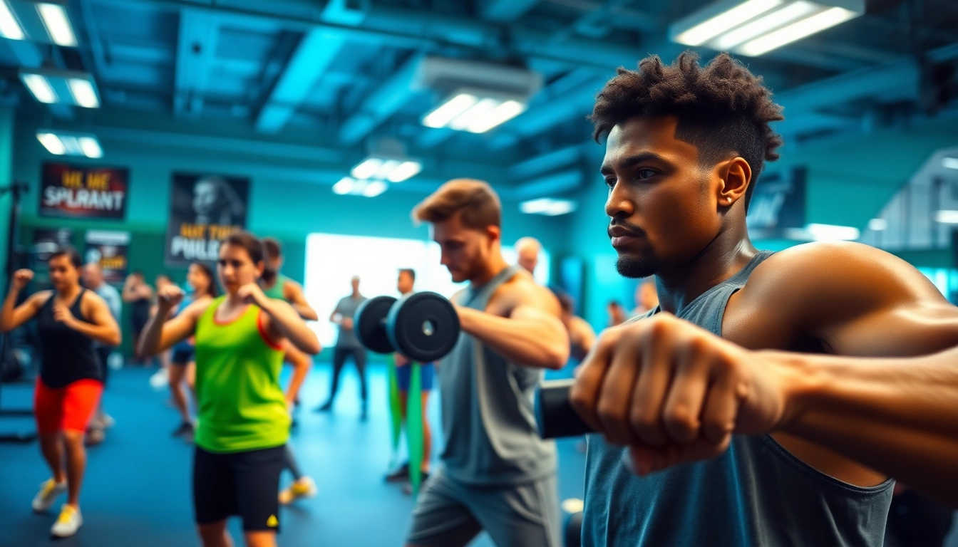 https://www.beyondfailure.nl laat sporters zien die hun grenzen verleggen in een energieke sportschool.