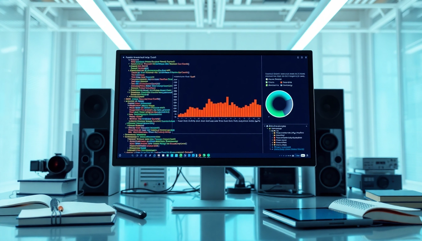 Analyze text using an advanced ai detector tool on a sleek computer interface.