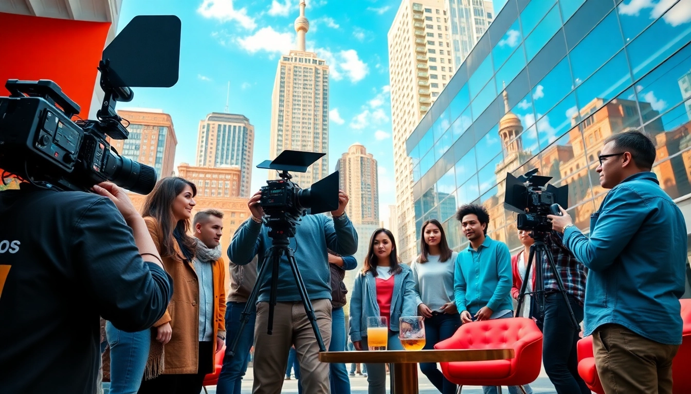 Engaging scene of Creative Video Shoots Toronto where a team collaborates creatively.