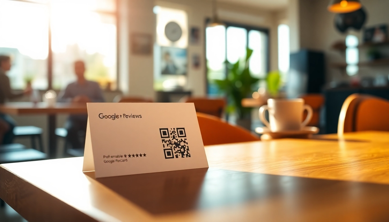 Engage with https://www.reviewcardsgoogle.com by scanning the QR code on a modern NFC-enabled review card.