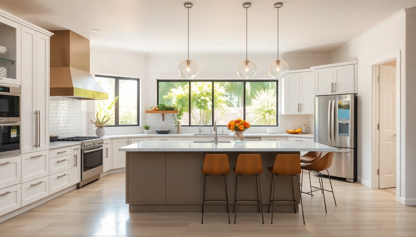 Transform your space with kitchen remodeling Palm Springs, featuring modern designs and inviting ambiance.