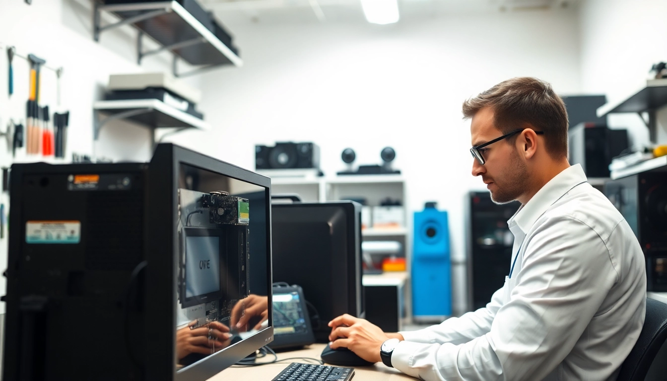 Get reliable computer help from a technician in a professional tech repair shop.