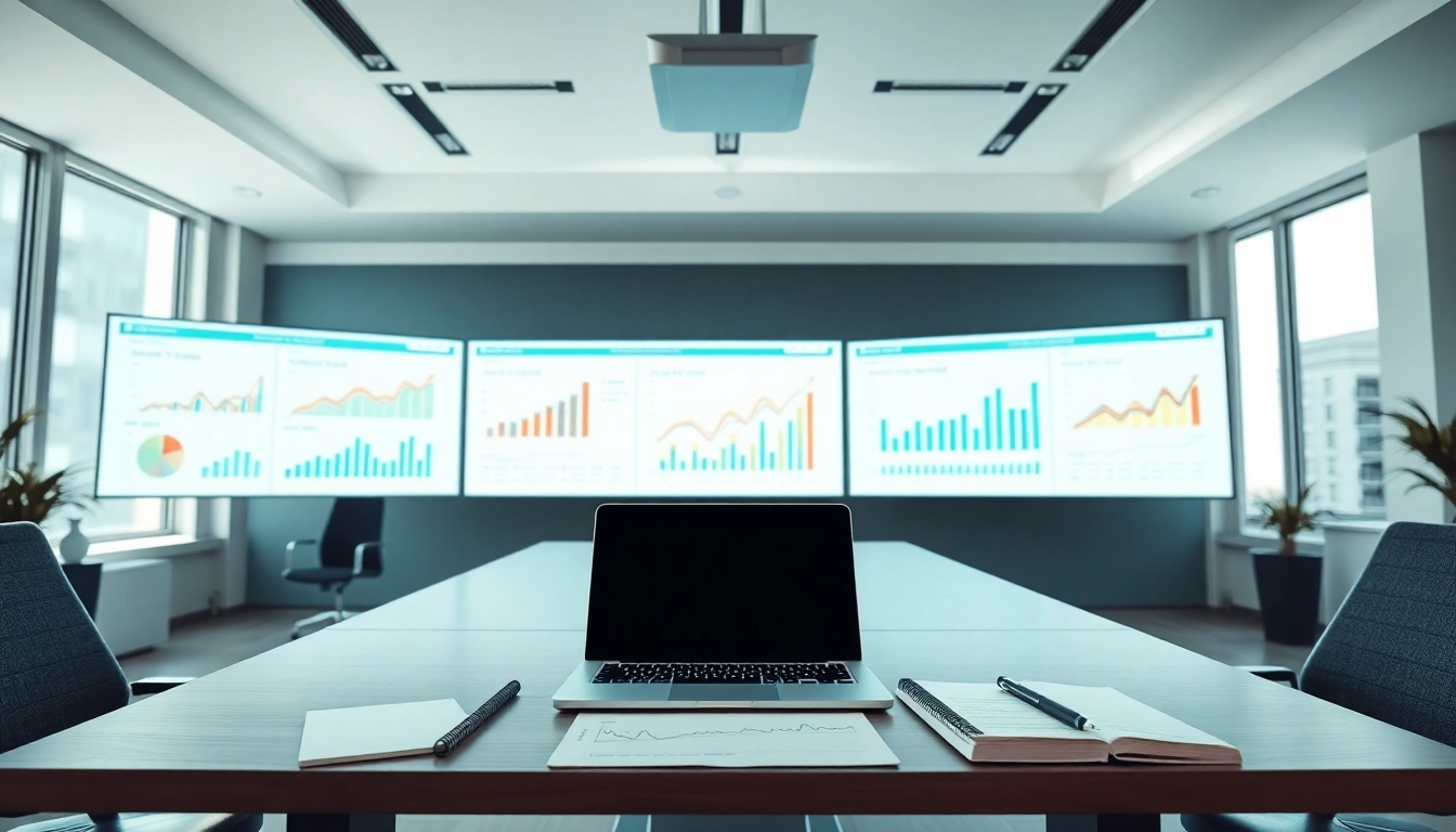 Utilize Calgary Real Estate Data Tools through innovative data visualization in a modern office.