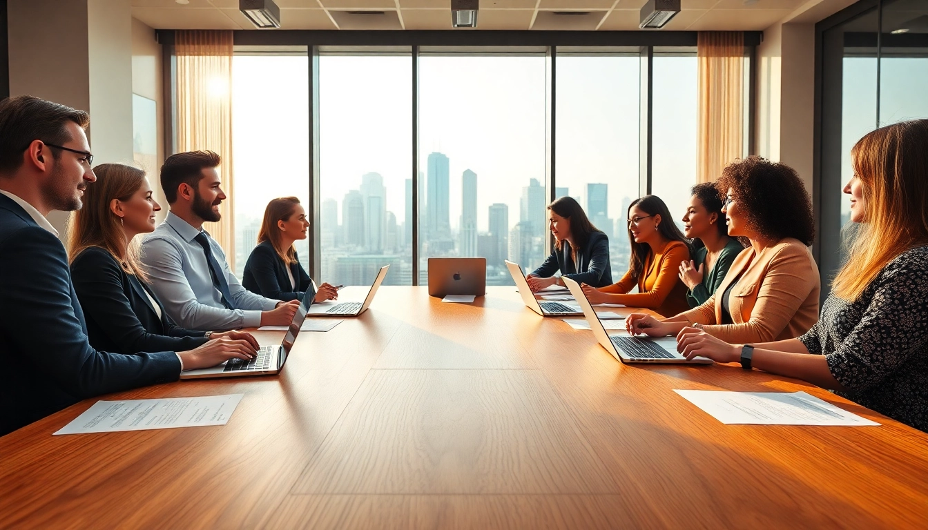 Evaluate Franchise Listings during a professional business meeting with diverse individuals.