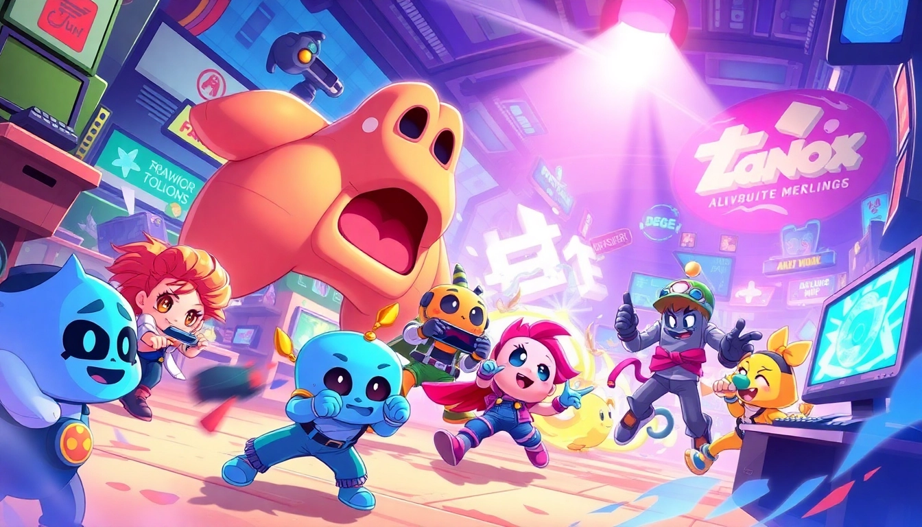 The dede game characters engaging in an exciting battle scene, showcasing vibrant action and dynamic movement.