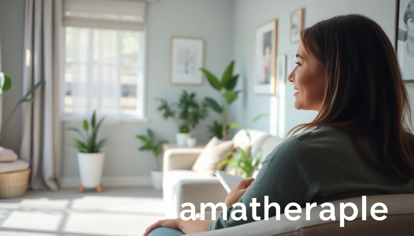 Engaged therapist facilitating Traumatherapie in a calming therapy room, fostering healing.