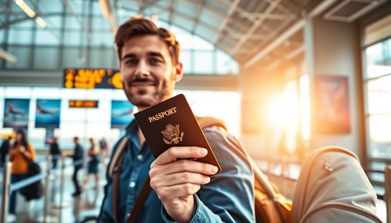 Apply for the uk eta online application while at an airport check-in desk with a passport.