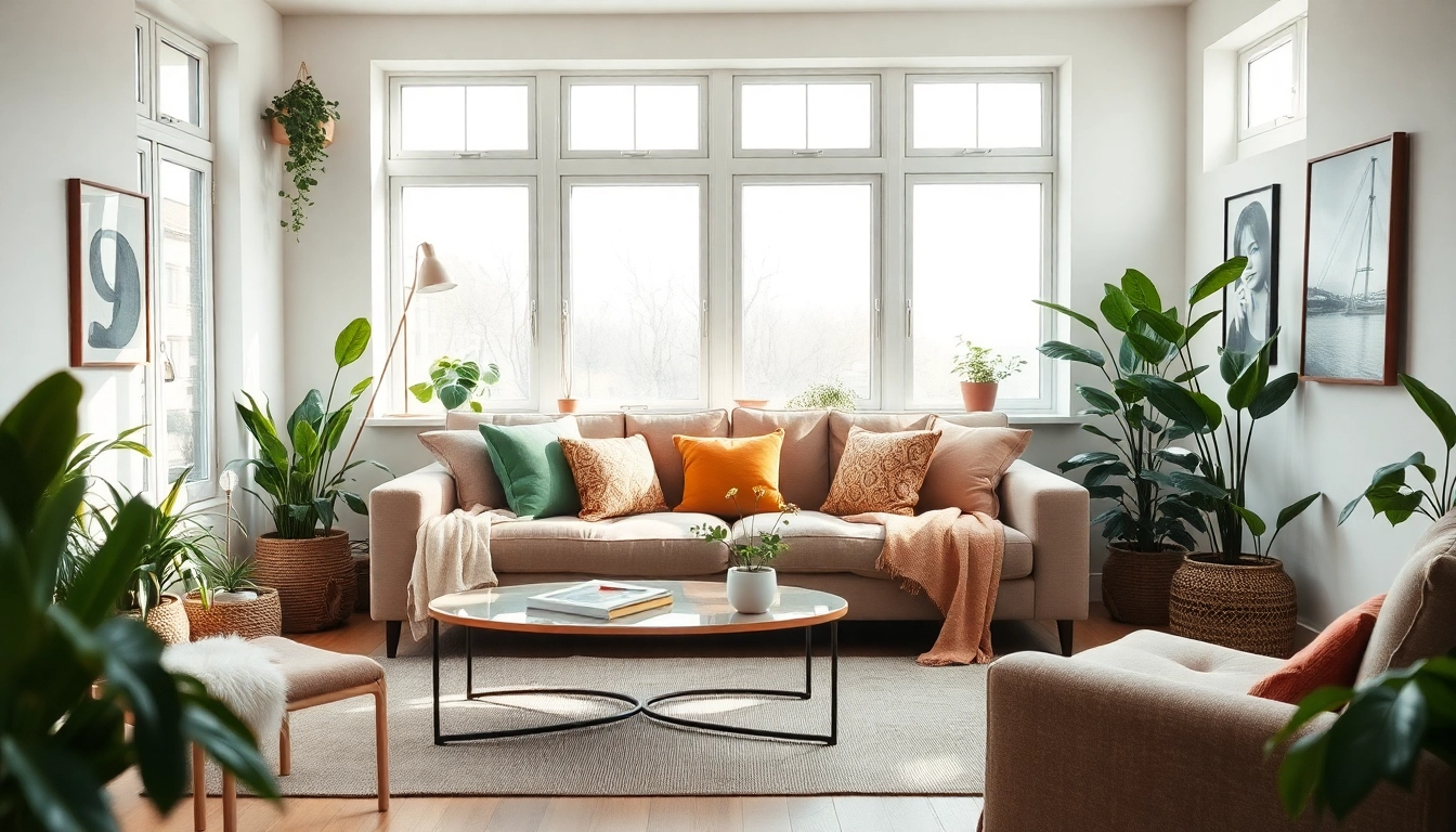 Creëer jouw ideale Fijn voor thuis met een moderne, gezellige woonkamer vol persoonlijke details.