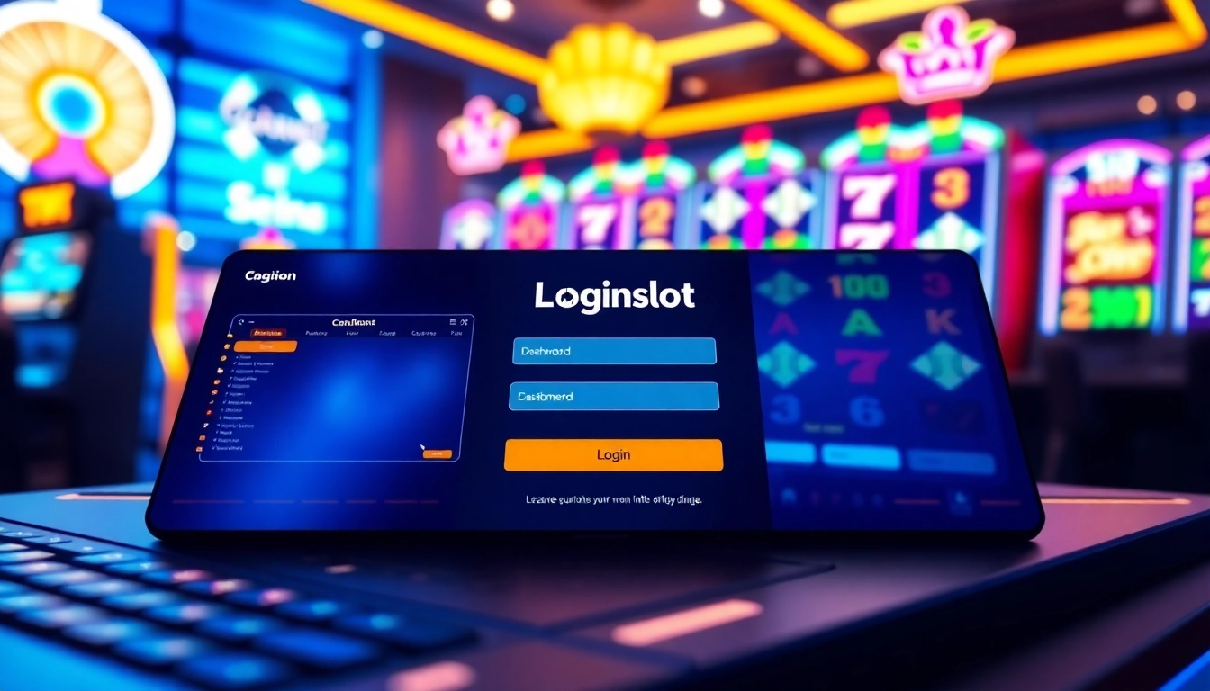 Masukkan data untuk Login Slot yang menarik dengan antarmuka modern dan grafis permainan.