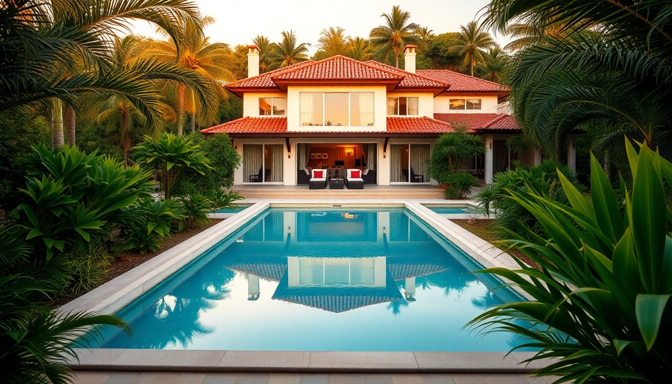 Explore villa sales showcasing luxurious designs and lush tropical surroundings for serene living.