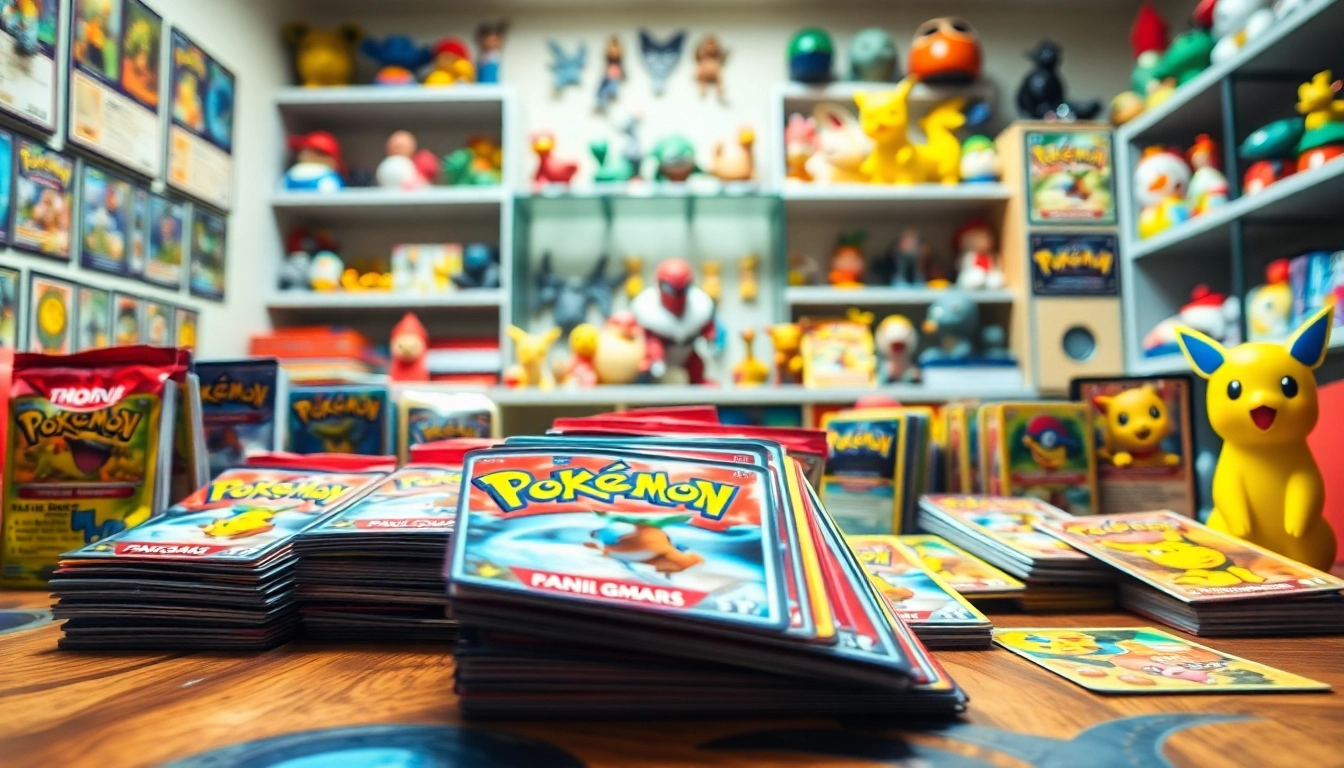 Showcase of Pokemon tcg india collectible cards on a gaming table with vibrant colors and detailed artwork.
