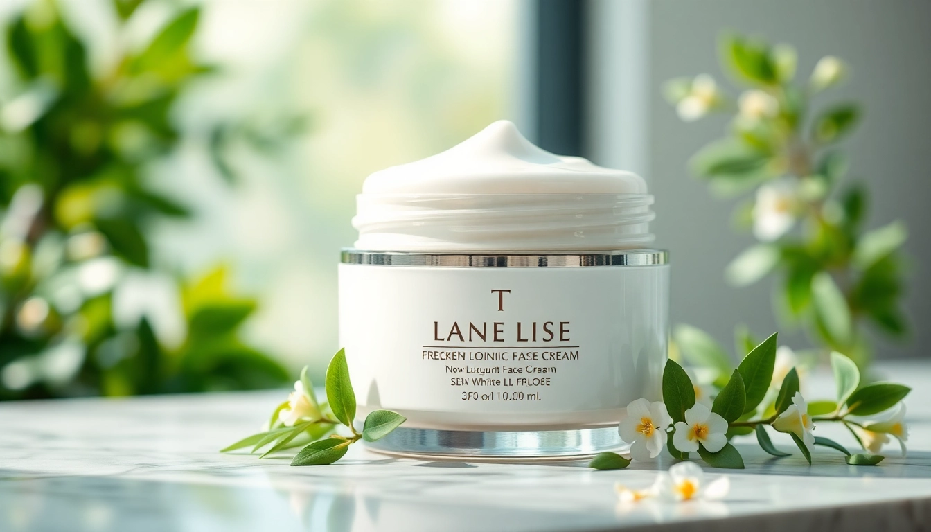Indulge your skin with a luxurious face cream emphasizing natural ingredients and elegance.