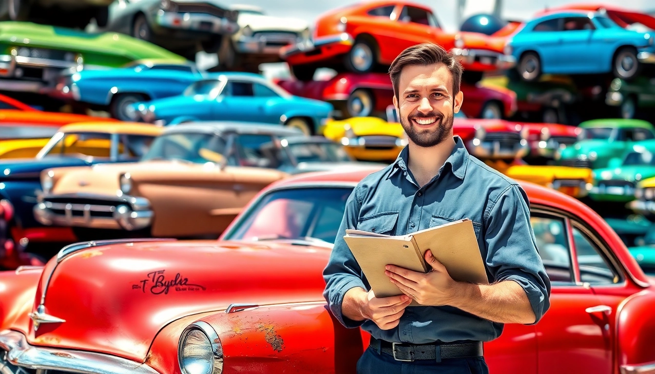 Get cash for your junk car in Miami with a friendly technician at a vibrant junkyard.