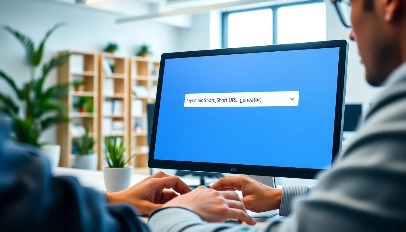 Generate Short URL with a user-friendly interface in a modern digital workspace.