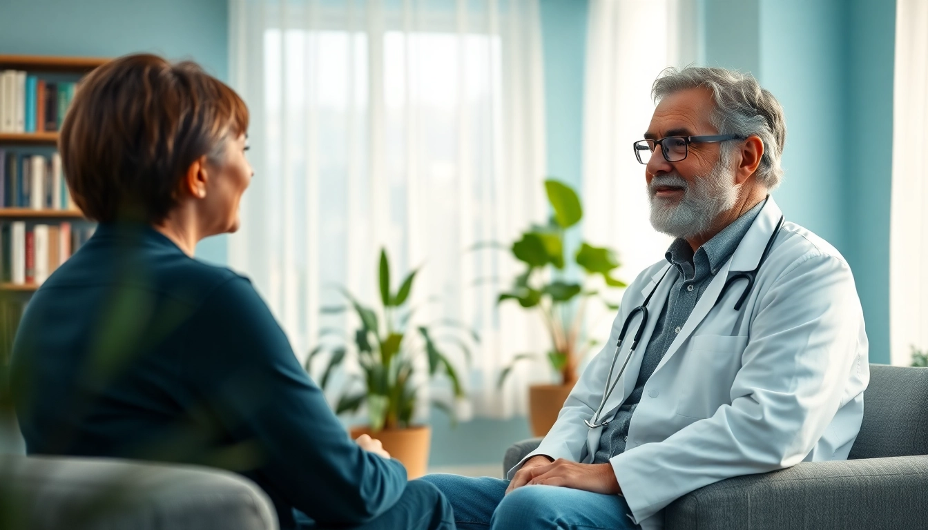 Engaging consultation with the best psychiatrist in dubai showcasing a calm environment and supportive interaction.