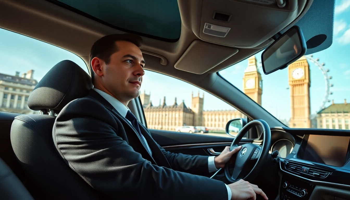 Experience private chauffeur london in style and comfort with a professional driver in a luxury black car.