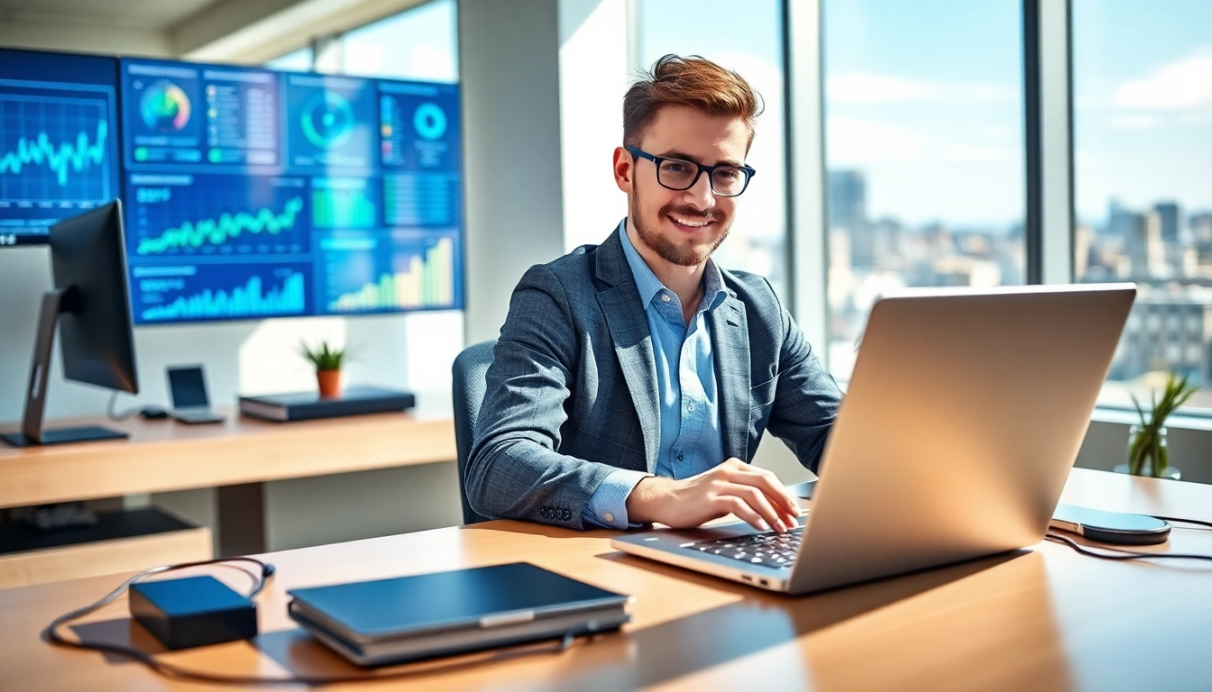 Enhance your IT Fredericksburg solutions with a professional consultant in a modern workspace.