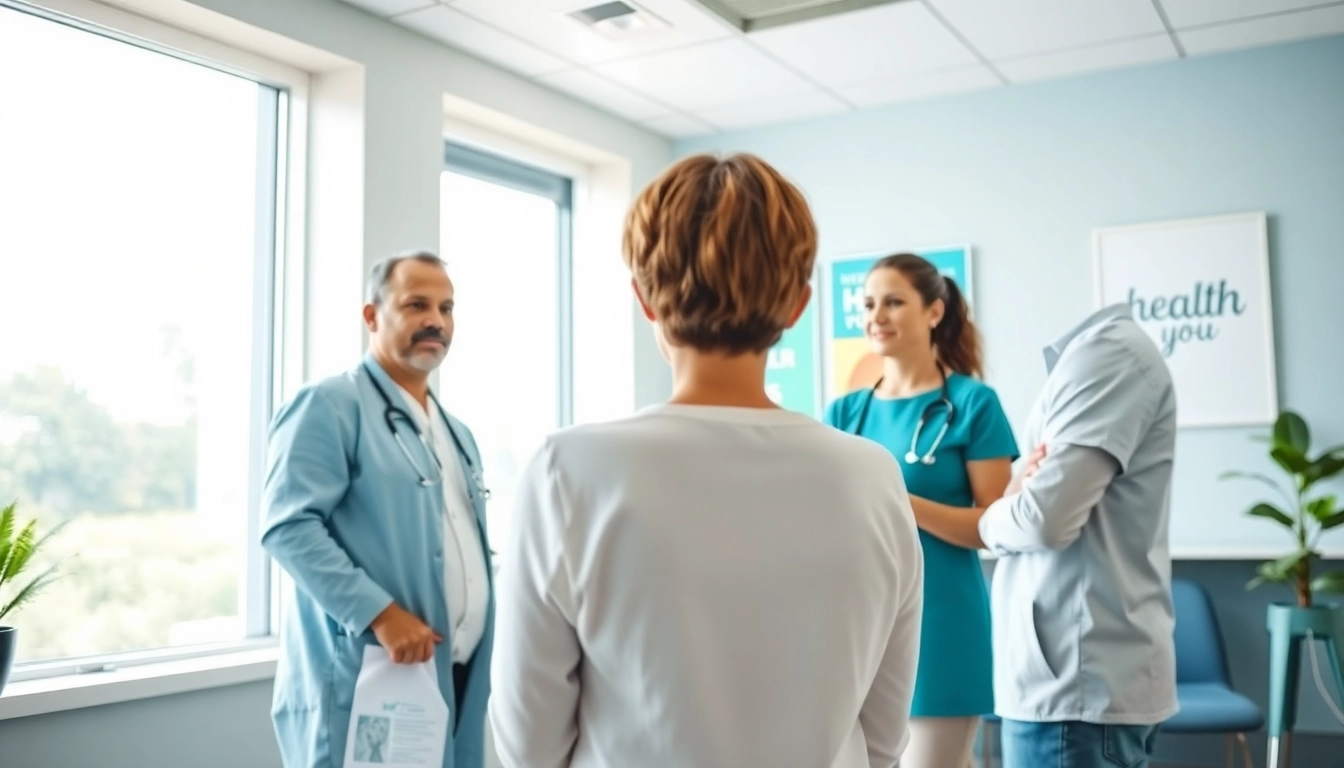 Consultation at a weight loss clinic Las Vegas NV showing healthcare professionals engaged with a patient.