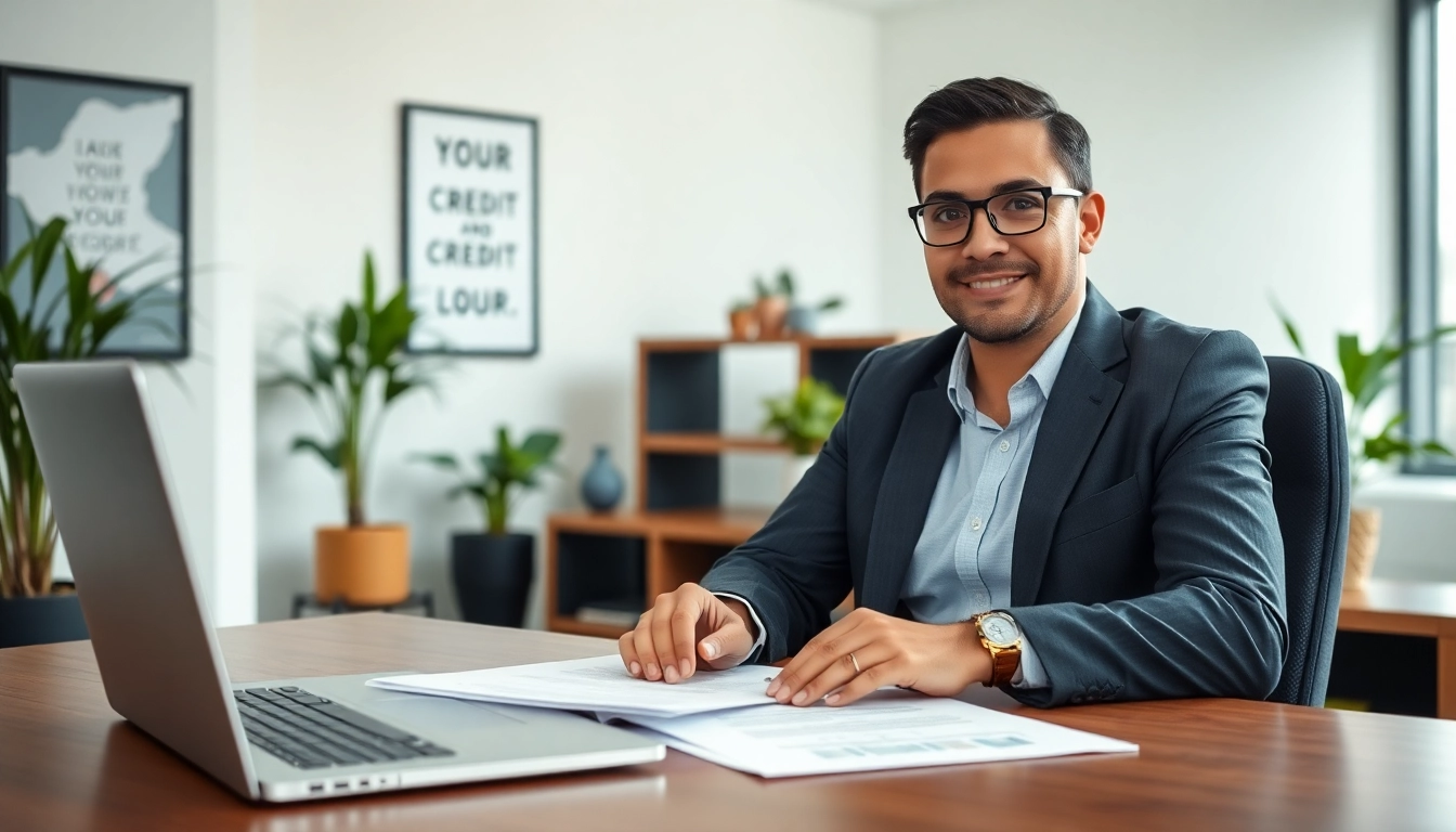 NCR Registration as Credit Provider shown through a professional consultant in an office.