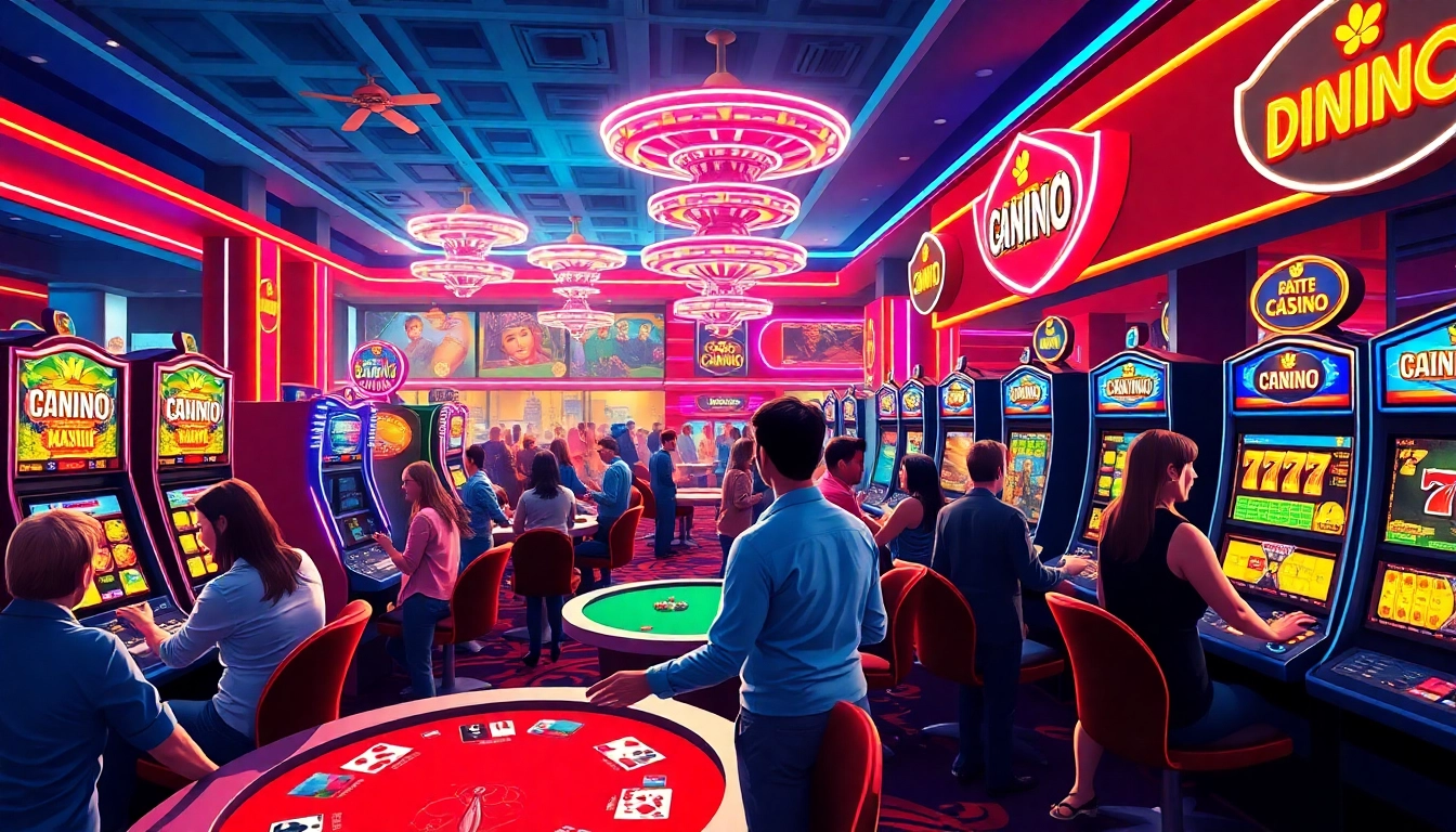 Join the excitement at Pinco Casino with enthusiastic players engaging in vibrant games.