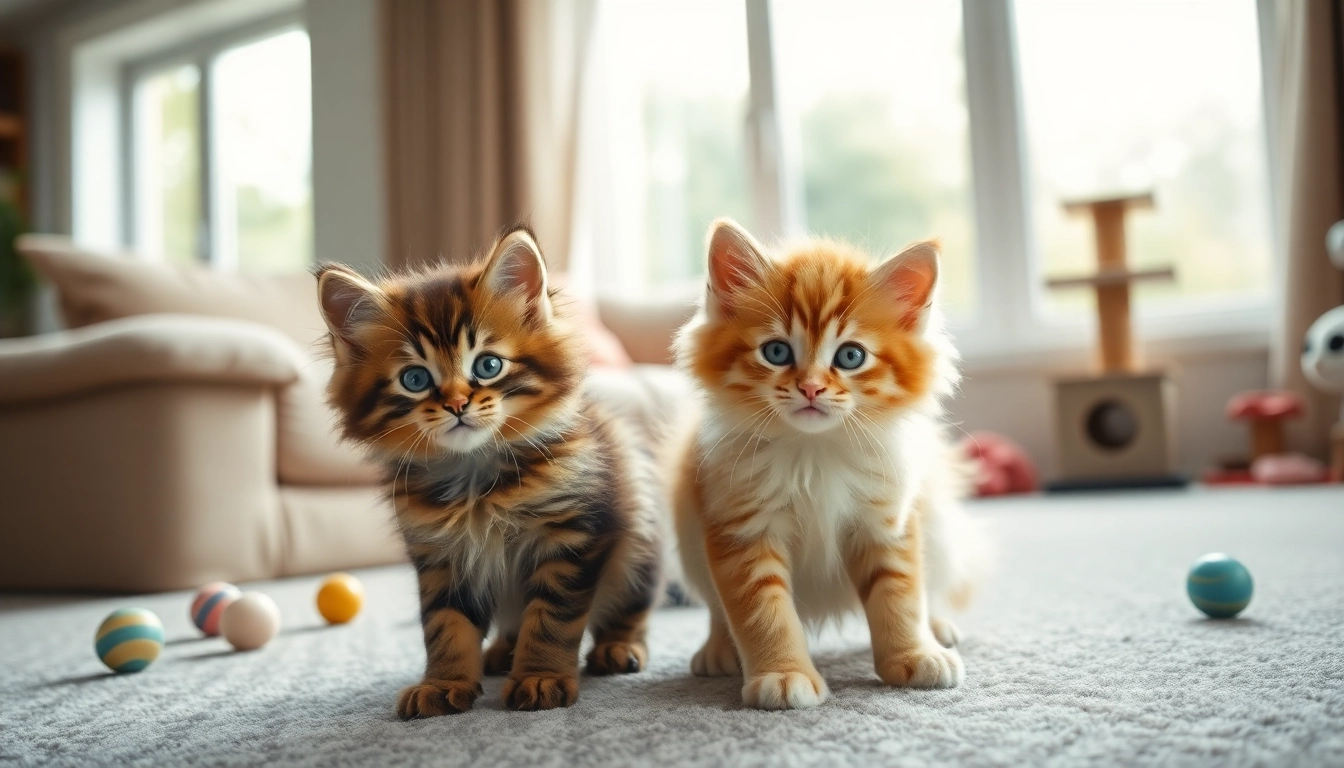 Playful Maine Coon kittens for sale Oakland enjoying their cozy living room.