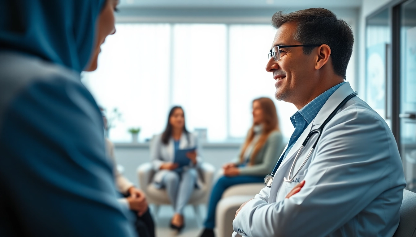 Las Vegas concierge doctors engaged in a patient consultation, showcasing a trusting and professional atmosphere.