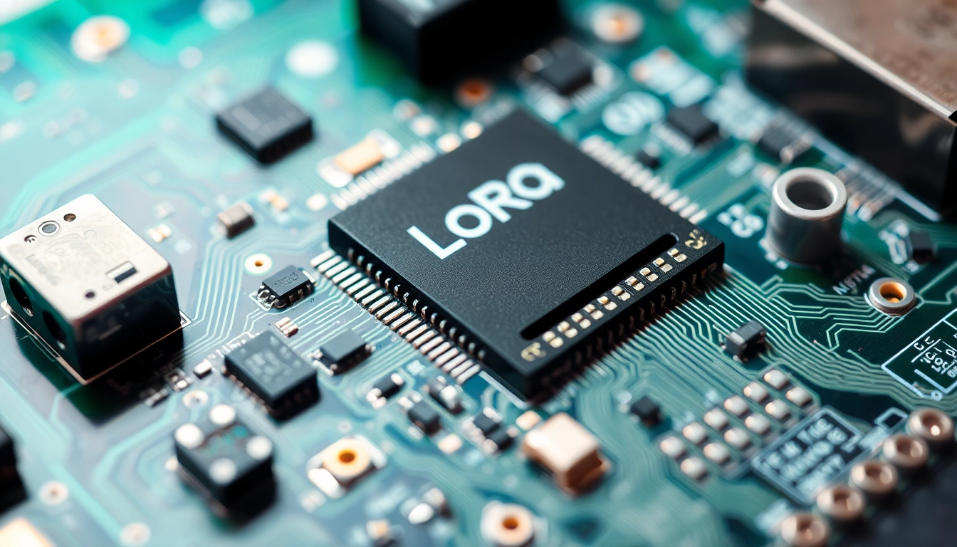LoRa module showcasing advanced circuitry, perfect for IoT applications and reliable performance.