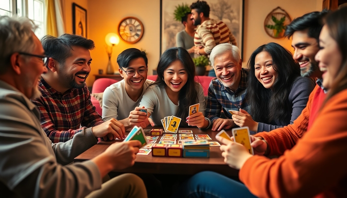 YONO RUMMY players enjoying a lively game, showcasing vibrant cards and joyful expressions.