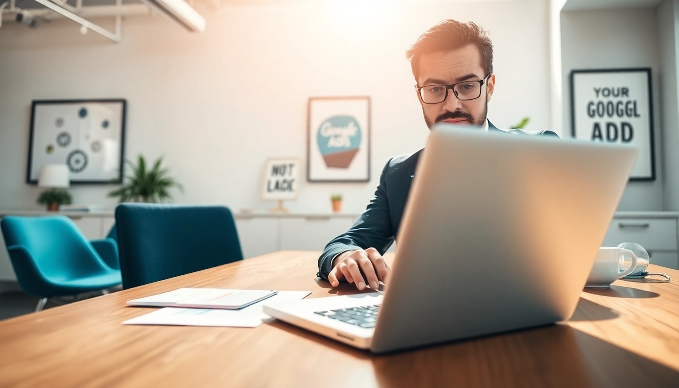 Utilizing Google Ads in a professional business environment for strategic planning.